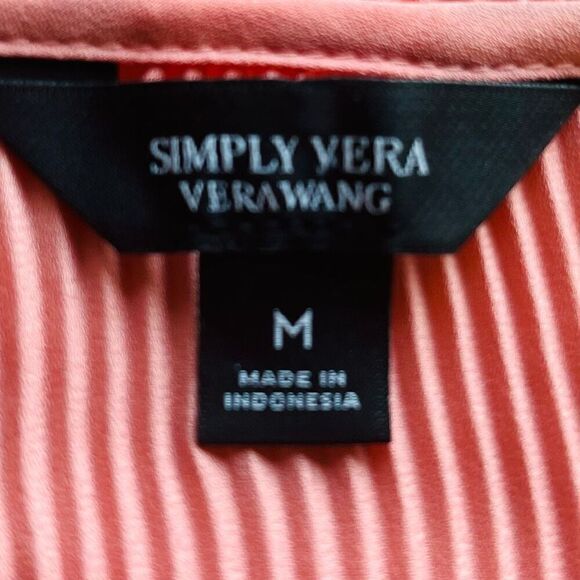 Simply Vera Vera Wang Long Sleeve Blouse Size M EUC - Picture 3 of 4